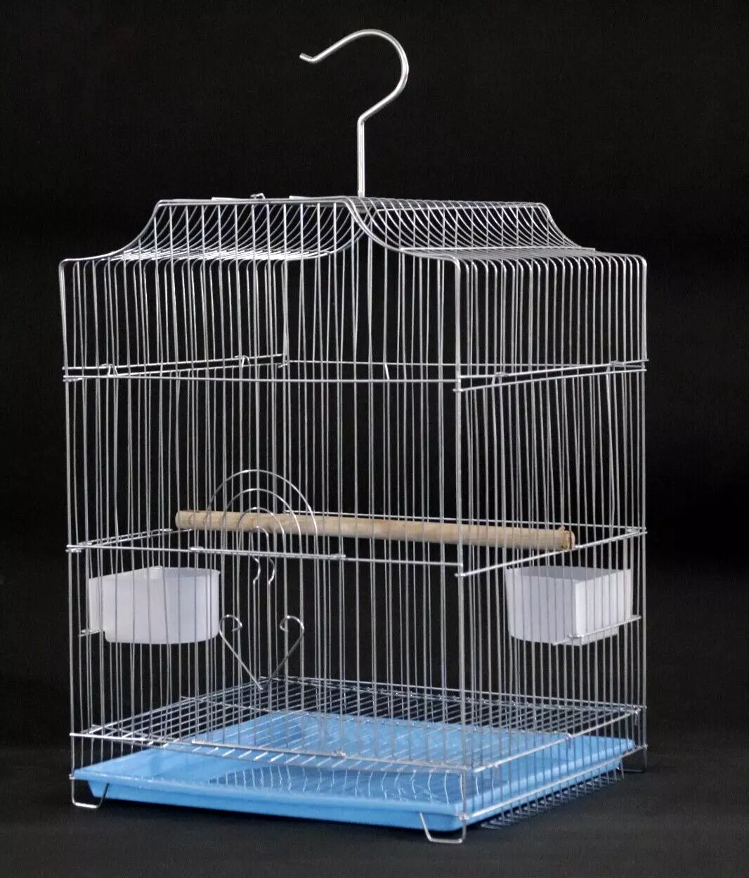 55cm Hanging Parrot Cage Cockatiel Aviary Pet Budgie Metal Frame Small Bird Cage