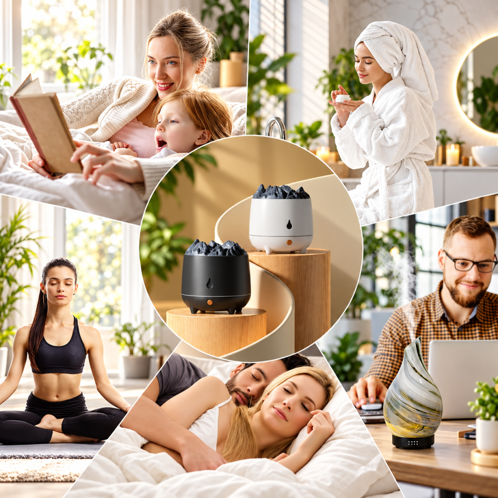 Air Humidifier LED Ultrasonic Mist Aroma Oil Diffuser Purifier Home 400ML USB AU