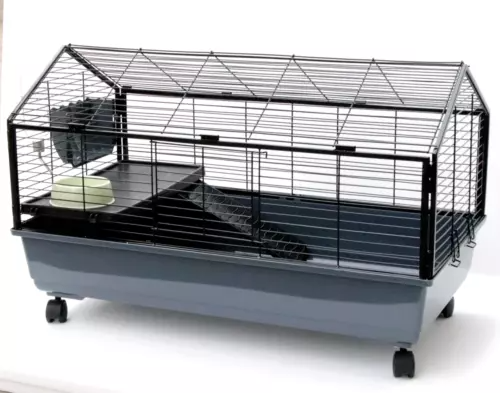 Rabbit Cage 100cm Metal Frame Hutch Hamster Pet Cages