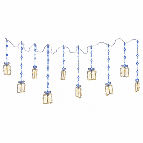 5M Christmas Lights Icicle String Light with Hanging Gift Box 160 LED Waterproof