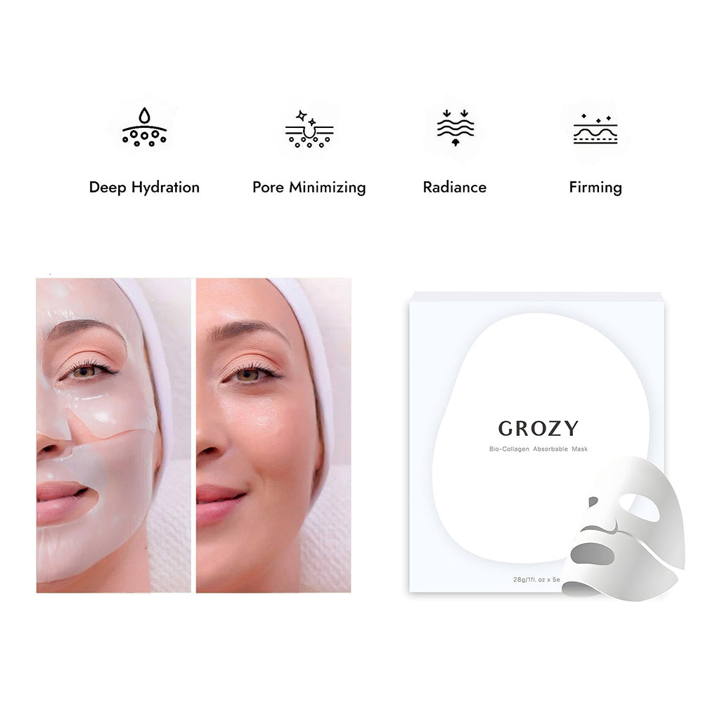 Grozy Luxury Deep Hydrating Collagen Face Mask 36g*5PCS