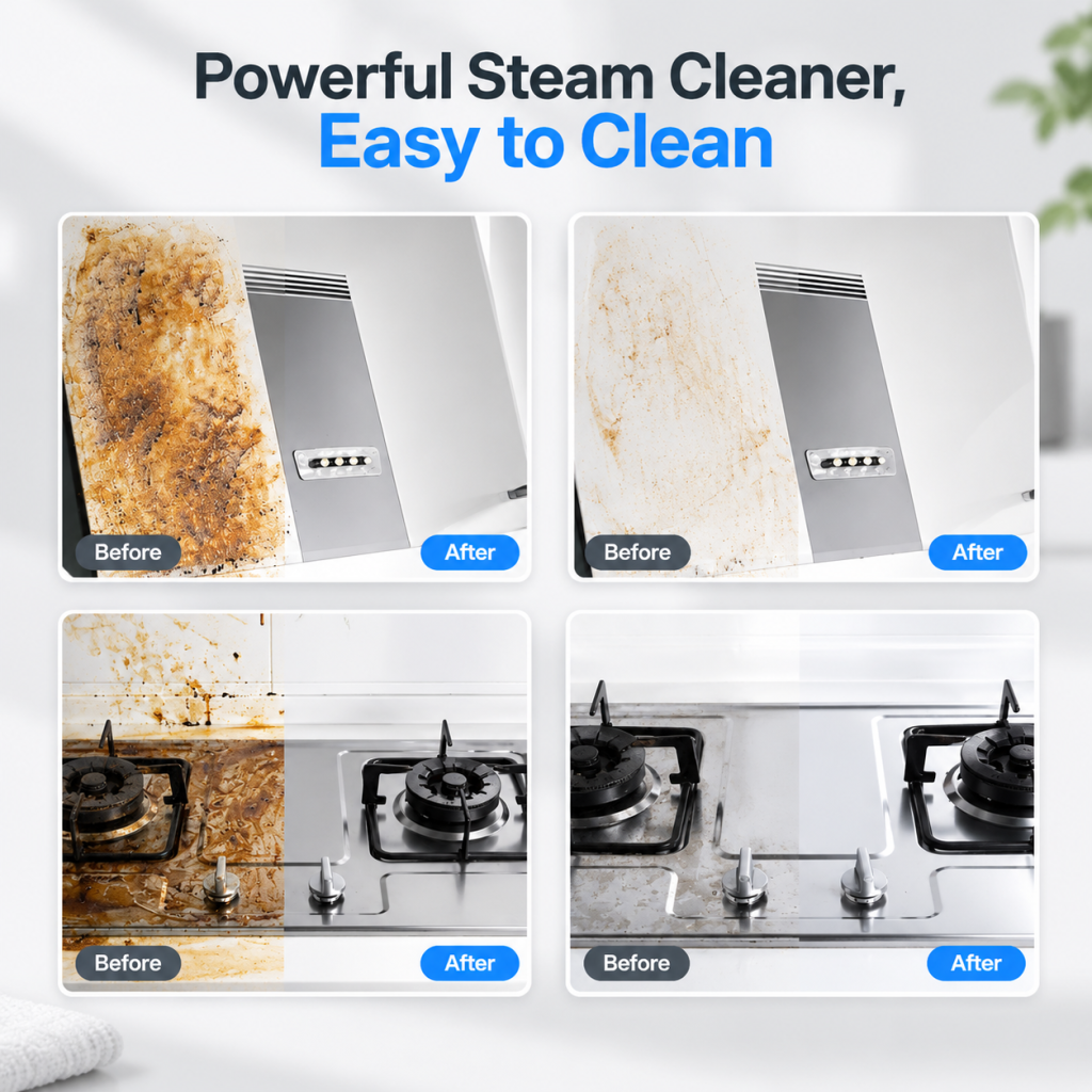 1500W High Pressure Steam Cleaner 1700ML Portable Home Kitchen Cleaning Machine