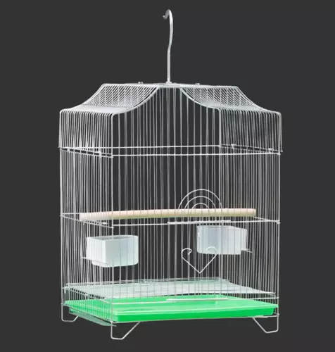 55cm Hanging Parrot Cage Cockatiel Aviary Pet Budgie Metal Frame Small Bird Cage