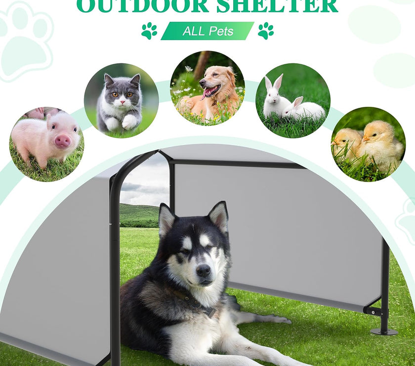 Dogs Canopy Rain Shelter Pet Sunshade Tent Detachable UV Protection Awning