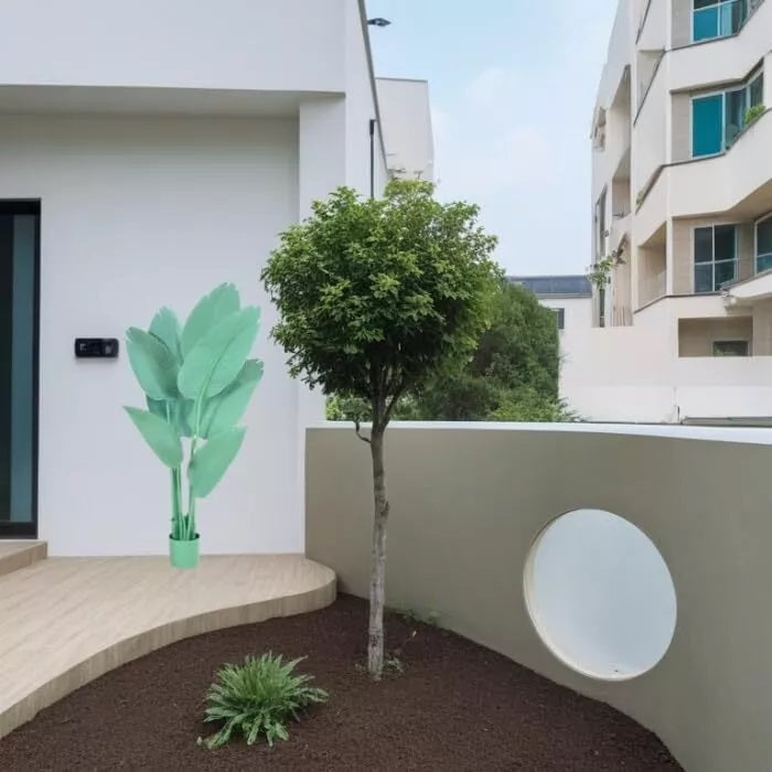 120CM Artificial Tropical Traveller Palm Bird of Paradise Faux Plant for Outdoor Indoor Decor