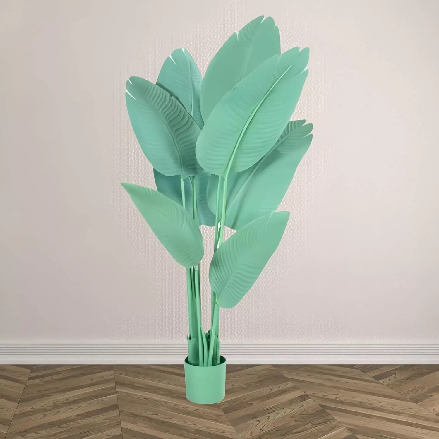 120CM Artificial Tropical Traveller Palm Bird of Paradise Faux Plant for Outdoor Indoor Decor