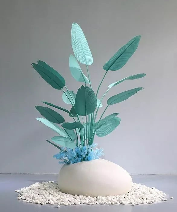 120CM Artificial Tropical Traveller Palm Bird of Paradise Faux Plant for Outdoor Indoor Decor