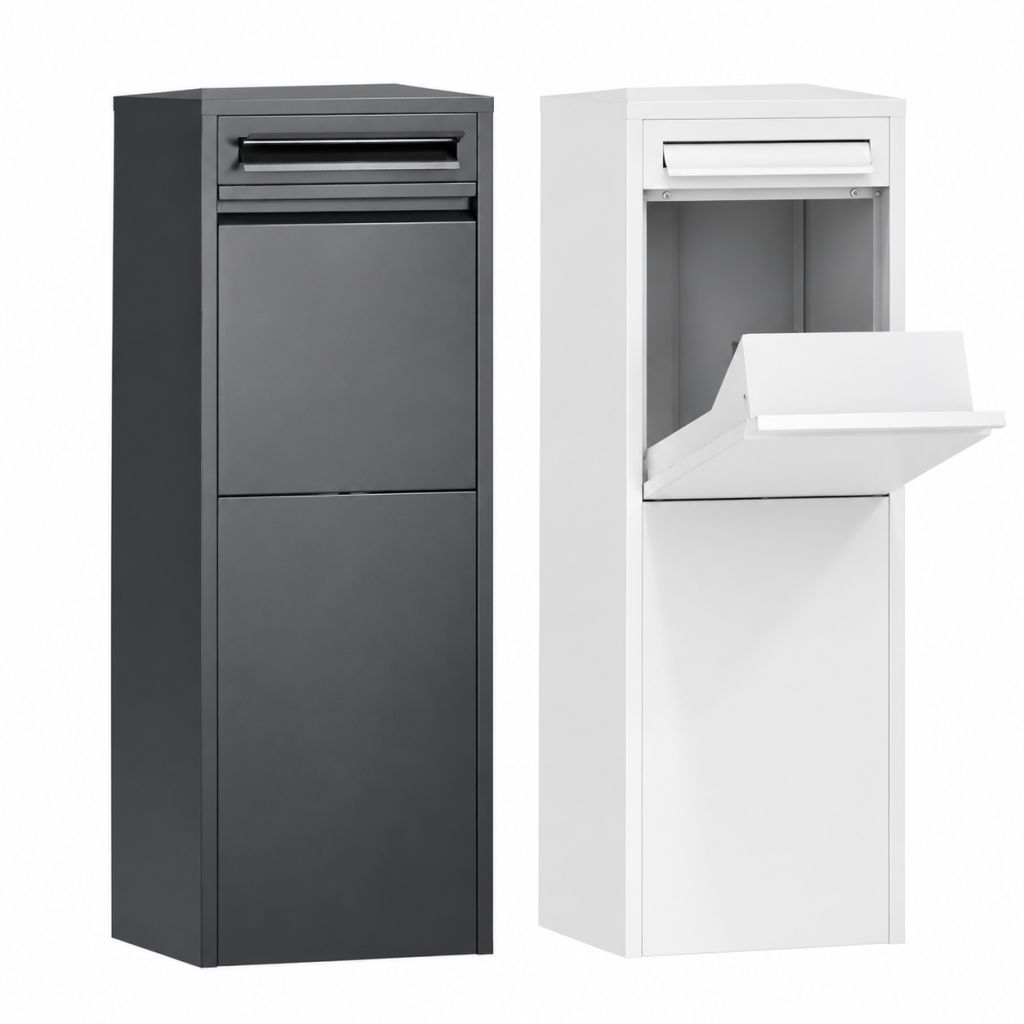 Parcel Letterbox Large Steel Mailbox Password Locker Drop Box Package Slot Home