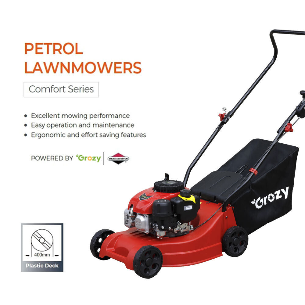 Petrol Lawn Mower 40cm Self-Propelled 3-in-1 System 4-Stroke Lawnmower