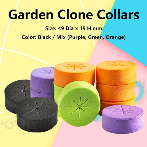 Neoprene Clone Collar Discs Hydroponic Growing Foam Inserts for Plant Cloning & Seedlings