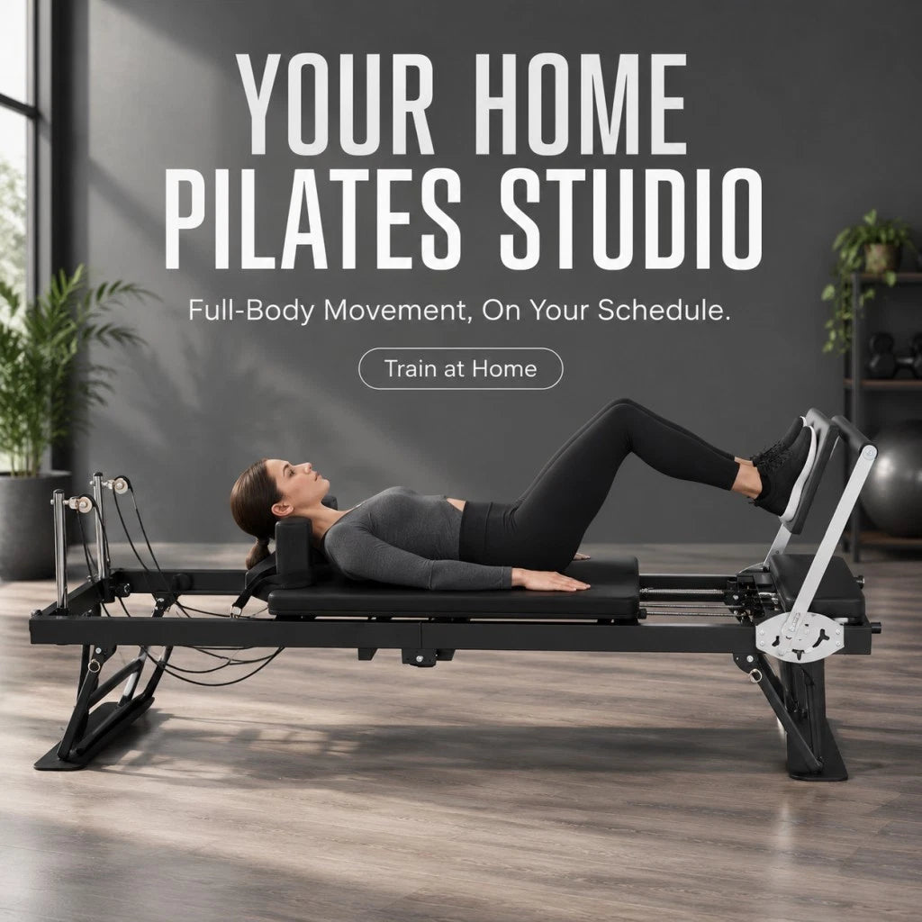 Pilates Reformer 197×57×72.5 cm Yoga Bed Machine Home Gym Fitness Studio Use