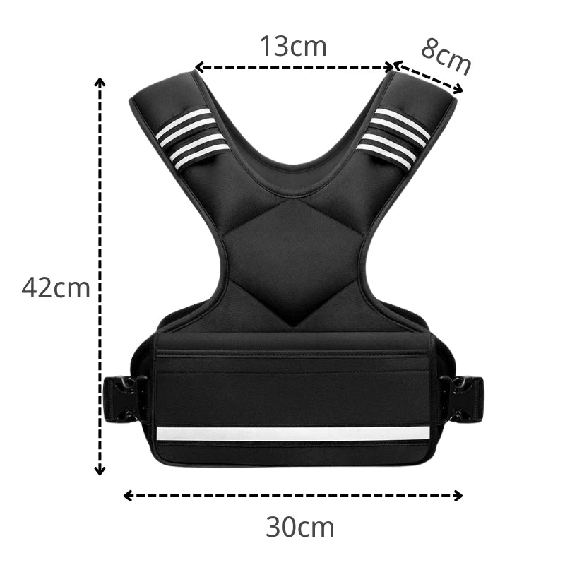 Weighted Vests 5-9KG Adjustable Home Strength Training Exercise Gym Running