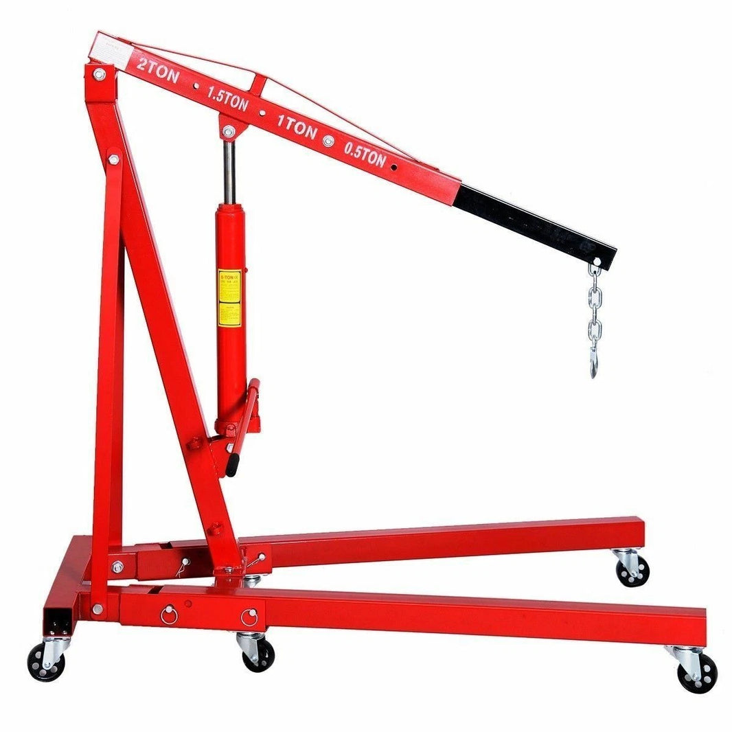 2 Tonne Hydraulic Engine Crane Folding Hoist Portable Garage Workshop Car Engine Lifter