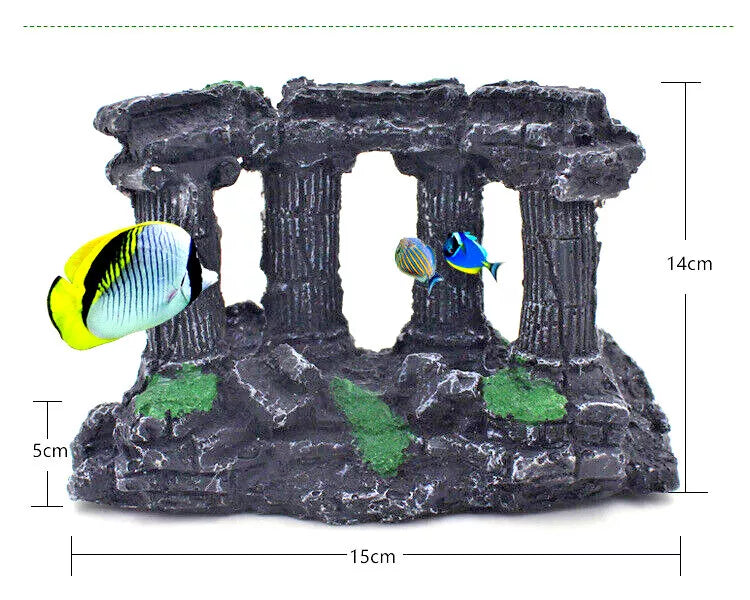 Aquarium Fish Tank Rockery Landscaping Cave Castle Mountain Decoration Ornament