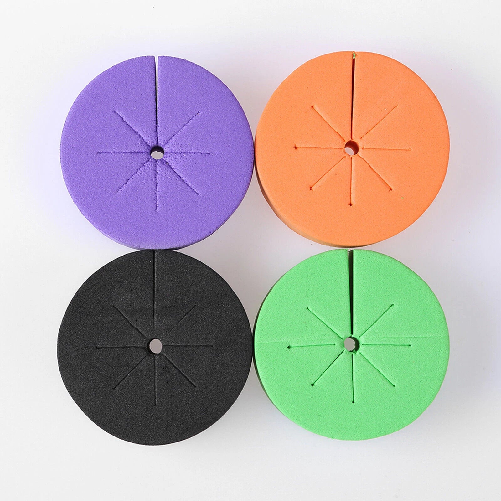Neoprene Clone Collar Discs Hydroponic Growing Foam Inserts for Plant Cloning & Seedlings