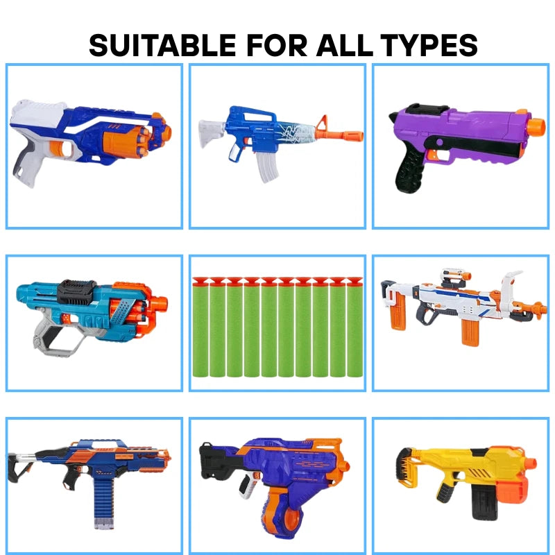 Foam Dart Bullets Refill Pack for Toy Blasters Soft EVA Suction Darts Kids Outdoor Game