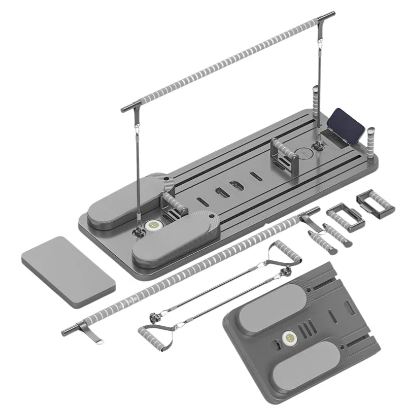 Pilates Reformer Board Machine Yoga bar Foldable 7in1 Home Gym Fitness Exercise
