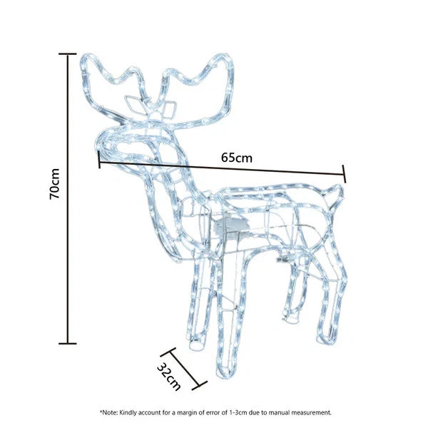Christmas Light 3D Christmas Reindeer LED Lighted Xmas Decoration with Motions