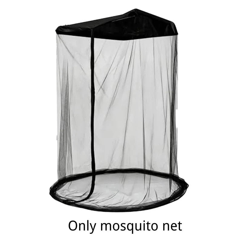Camping Chair with Canopy Shade and Mosquito Net Folding Outdoor Fishing Beach