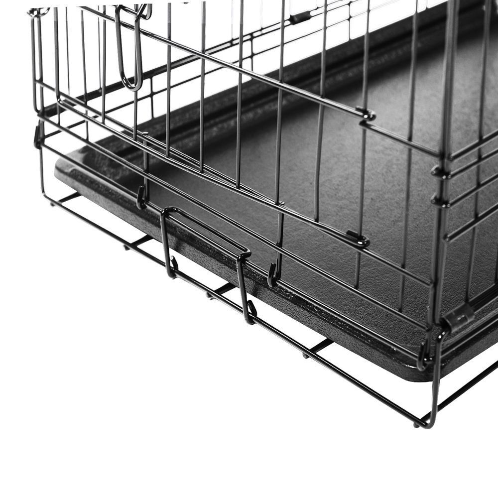 24"~ 48" Dog Cage Crate Kennel Rabbit Cat Collapsible Metal Cages Playpen Large