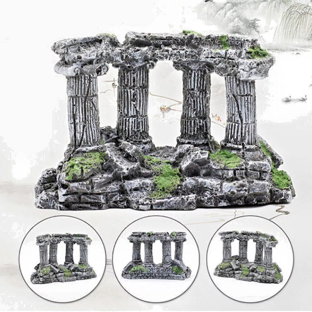 Aquarium Fish Tank Rockery Landscaping Cave Castle Mountain Decoration Ornament