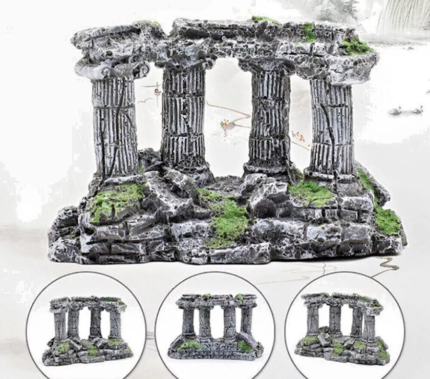 Aquarium Fish Tank Rockery Landscaping Cave Castle Mountain Decoration Ornament