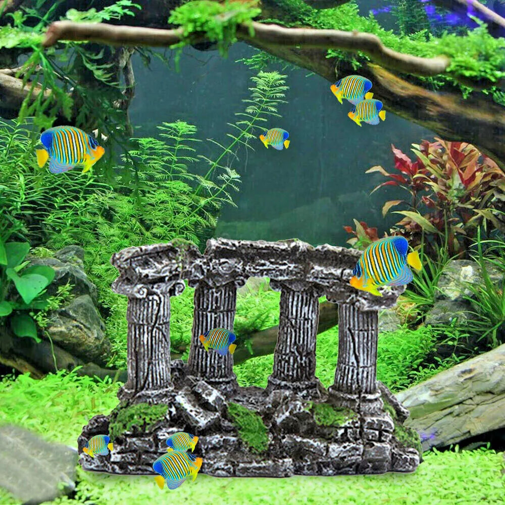 Aquarium Fish Tank Rockery Landscaping Cave Castle Mountain Decoration Ornament