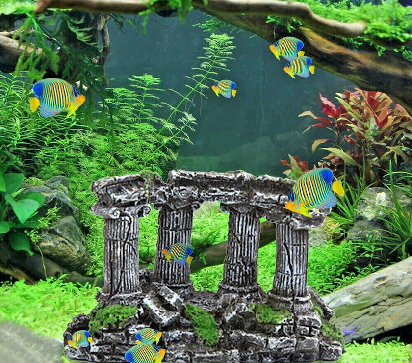 Aquarium Fish Tank Rockery Landscaping Cave Castle Mountain Decoration Ornament