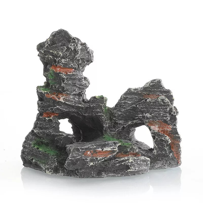 Aquarium Fish Tank Rockery Landscaping Cave Castle Mountain Decoration Ornament