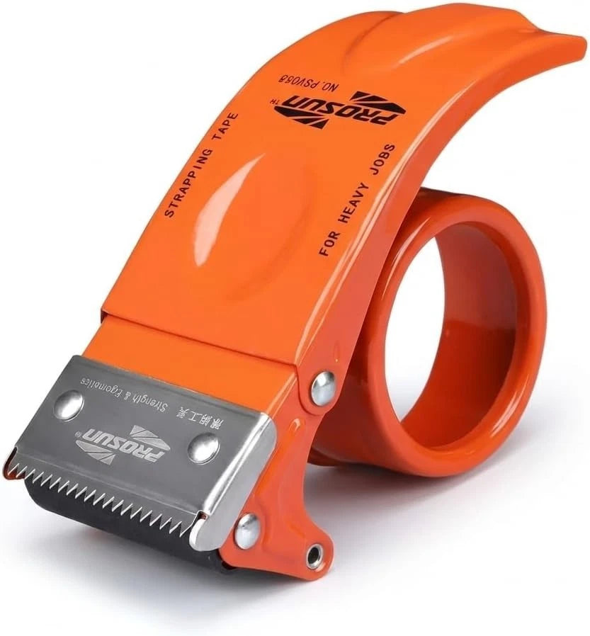 Heavy Duty Packing Tape Dispenser Gun Steel Blade Carton Sealing Shipping 6CM