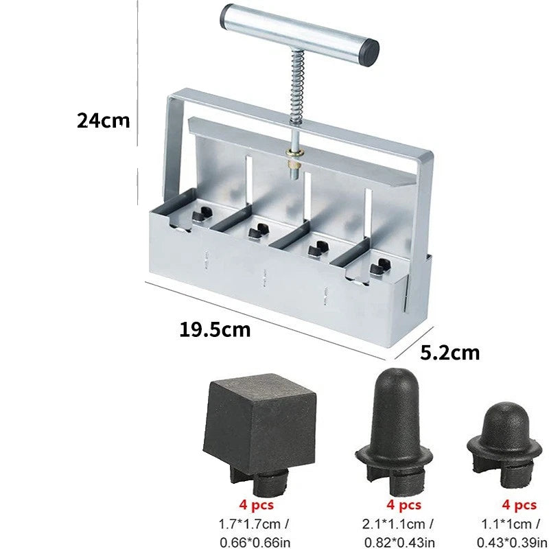 4 Cell Soil Blocker Seed Starting Tool Manual Garden Propagation Maker for Seedlings