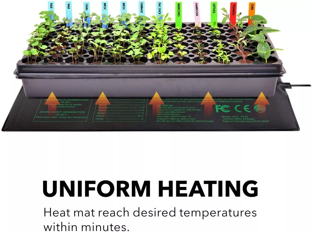 Large Seedling Heat Mat Heating Pad for Hydroponics Propagation Germination