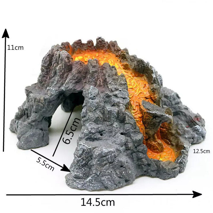 Aquarium Fish Tank Rockery Landscaping Cave Castle Mountain Decoration Ornament