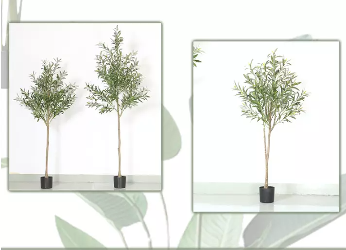 Artificial Plant Olive Tree Fake Plants Home Garden Office Indoor Decoration