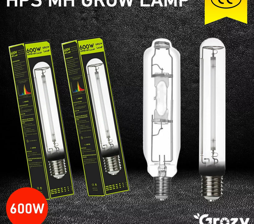 Hydroponics 600W HPS MH Grow Light Bulb Metal Halide Lamp High Pressure Sodium