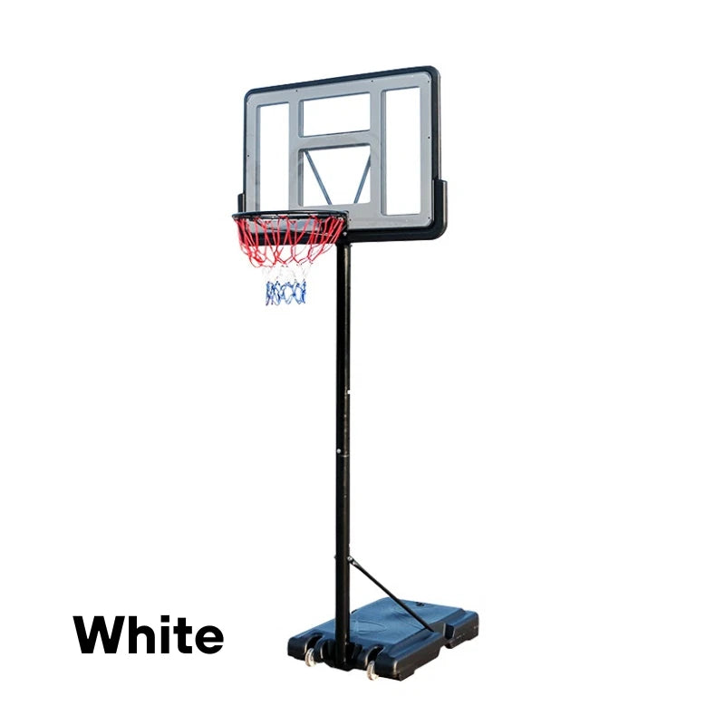 3.05M Height Adjustable Portable Basketball Hoop Stand System Durable Net Ring