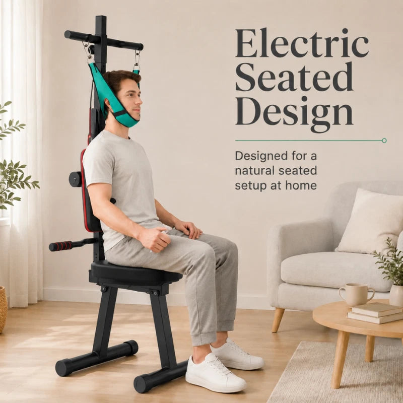 Neck Stretcher Spine Traction Chair Cervical Pain Relief Hammock Home Gym Use
