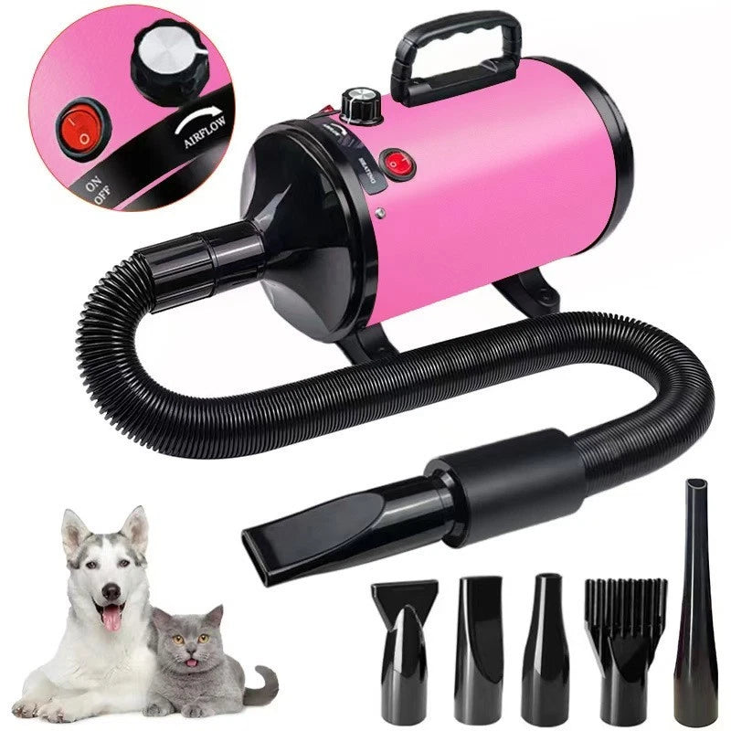 3200W Pet Hair Dryer Hairdryer Dog Cat Grooming Blower Blaster Heater Adjustable