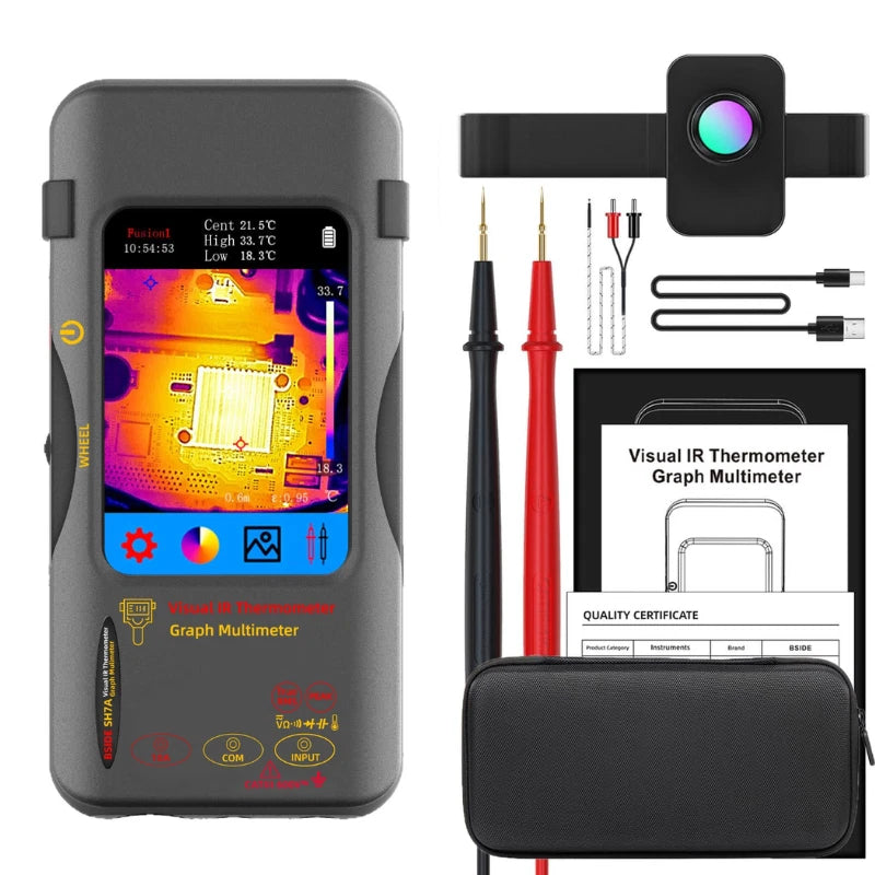 2in1 IR Macro Lens Thermal Imaging Multimeter Camera Building Electronic Repair
