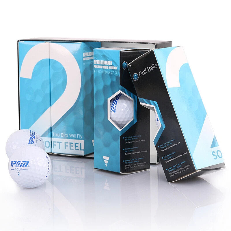 2 Layers Golf Balls White Ball Ultimate Straight 75% Self Correcting 12Pcs/Dozen