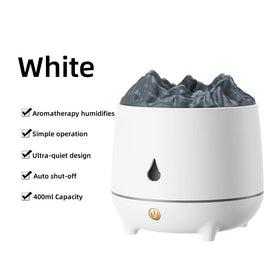 Air Humidifier LED Ultrasonic Mist Aroma Oil Diffuser Purifier Home 400ML USB AU