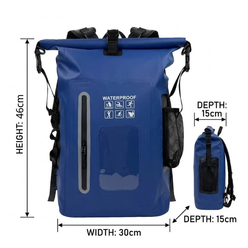 Waterproof Dry Bags Backpack Large Capacity Folding Travel Fishing Hiking Sports