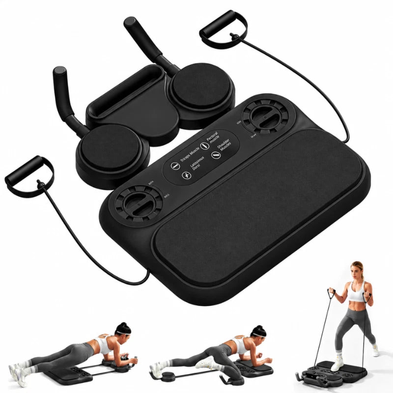 6 in 1 Push-Up Training Board Chest Muscles Abdominal Wheel Home Gym Exercise