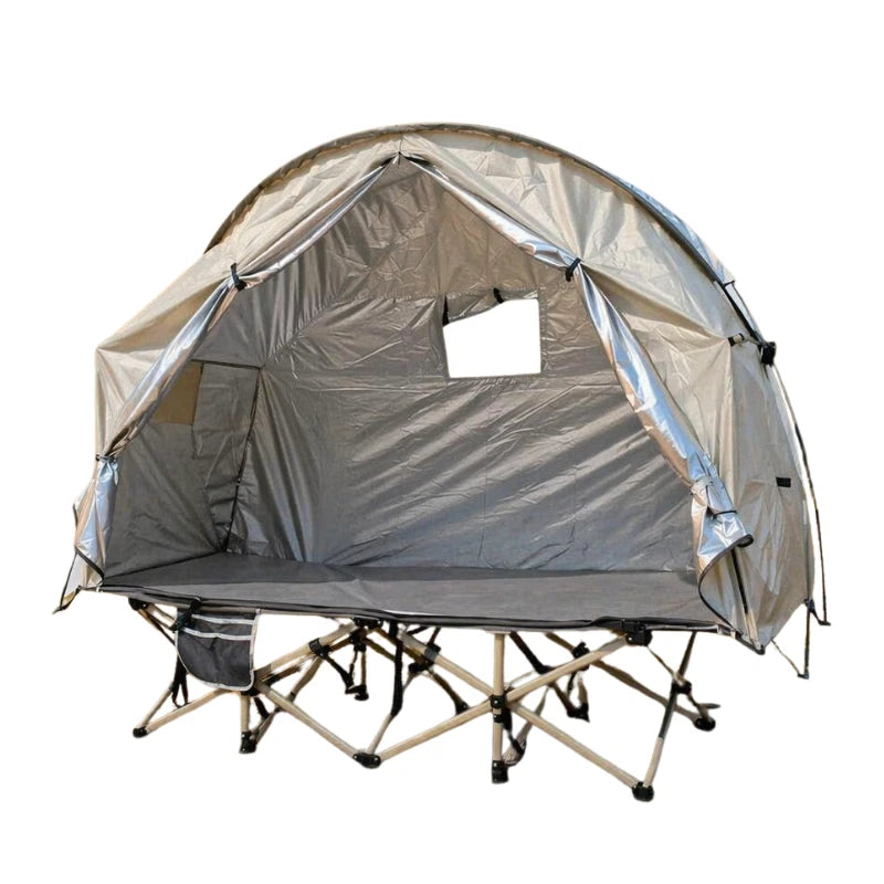 1-Person Elevated Off-Ground Camping Cot Bed Tent Combo Hiking Beach Travel