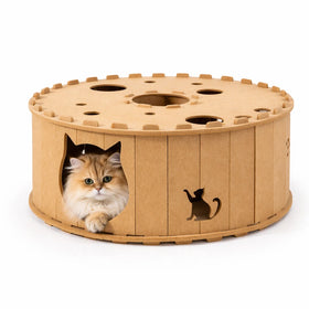 Felt Cat Cave Bed Pet Nest Hideout Kittens Tube Foldable Interactive Play Toy