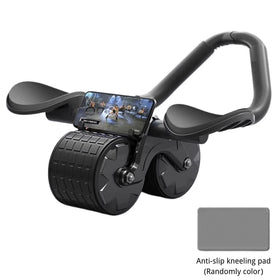Automatic Rebound Ab Roller Abdominal Wheel Elbow Support Anti-Slip Fitness Gym