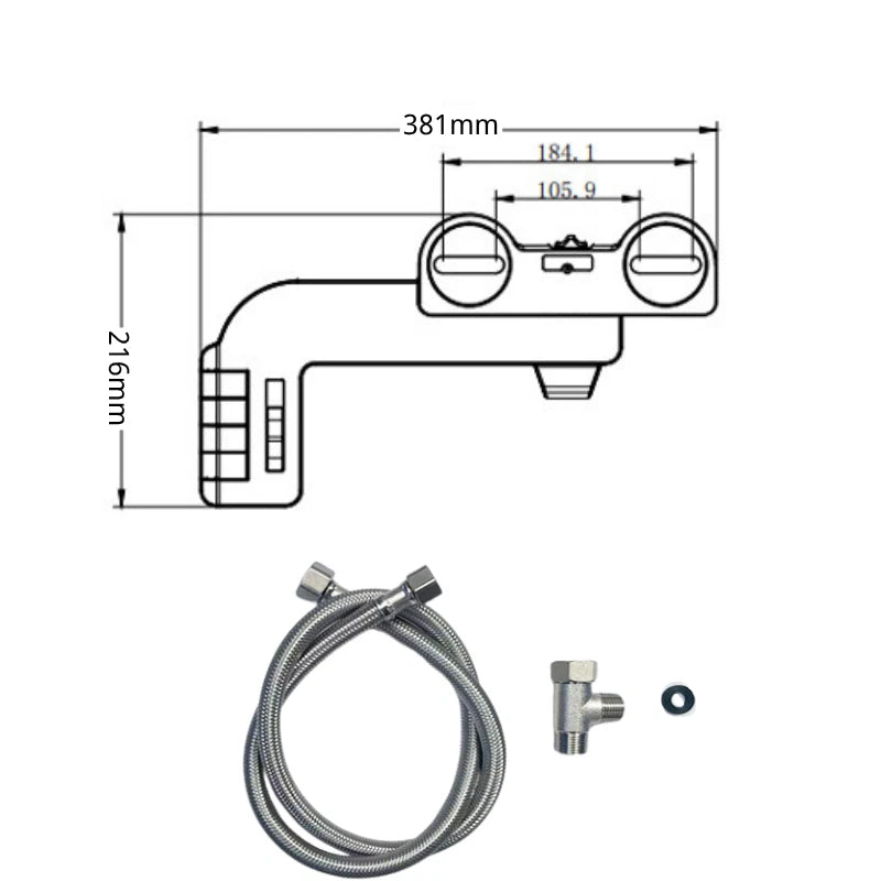 Non‑Electric Bidet Toilet Attachment Kit Dual Nozzle Self‑Cleaning Bathroom