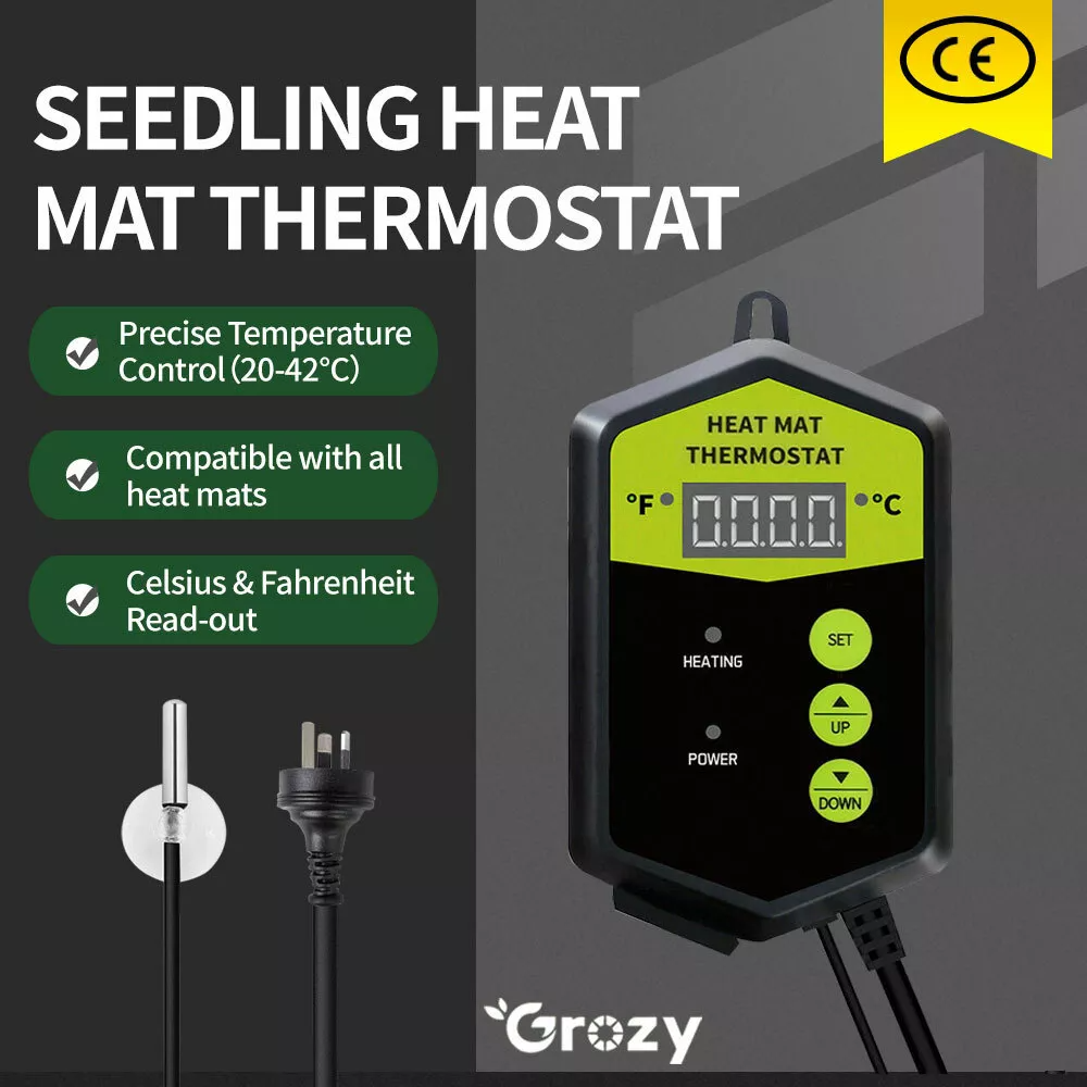 Seedling Heat Mat Thermostat Germinating Digital Temperature Controller