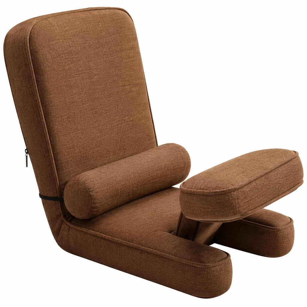Adjustable Floor Gaming Sofa Single Lazy Tatami Chair with Laptop Stand Foldable