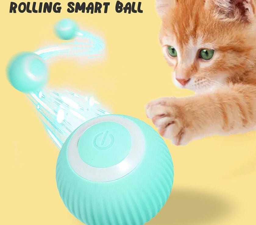 Smart Automatic Rolling Ball Cat Dog Pet Electric Self-Moving Interactive Toy